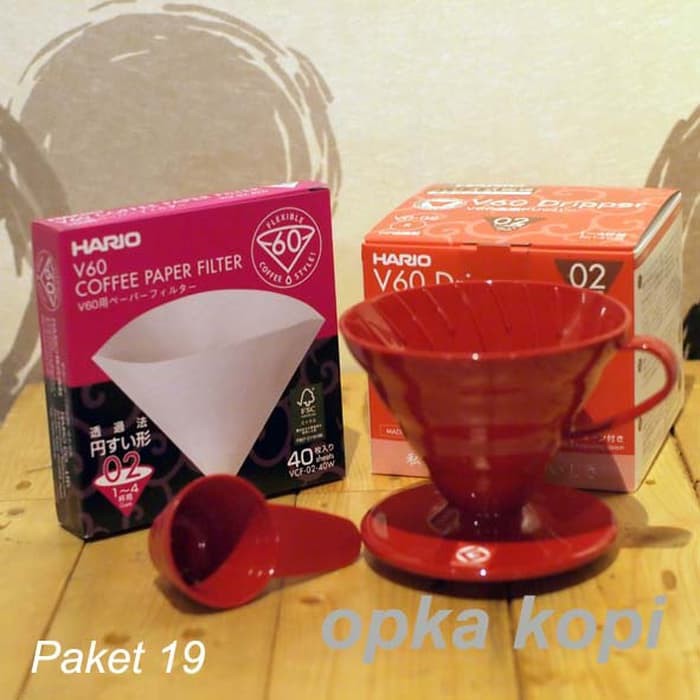 

Hario V60 VD-02R V60 Paper Filter 40 - Dripper Hario V60 - Paket 19 - kkp1276