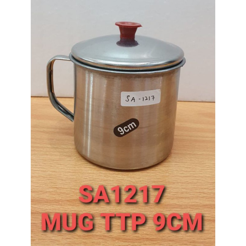 Gelas Mug Stainless / Cangkir Stainless / Mug Stainless Tutup / Cangkir Tutup Murah / Gelas Tutup