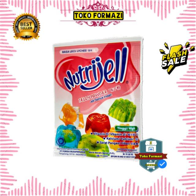 

Nutrijell Leci | Nutrijel Lychee 1 sachet @10gr