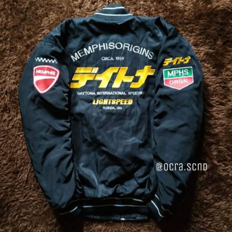 BOMBER JACKET MEMPHIS - DAYTONA (black)