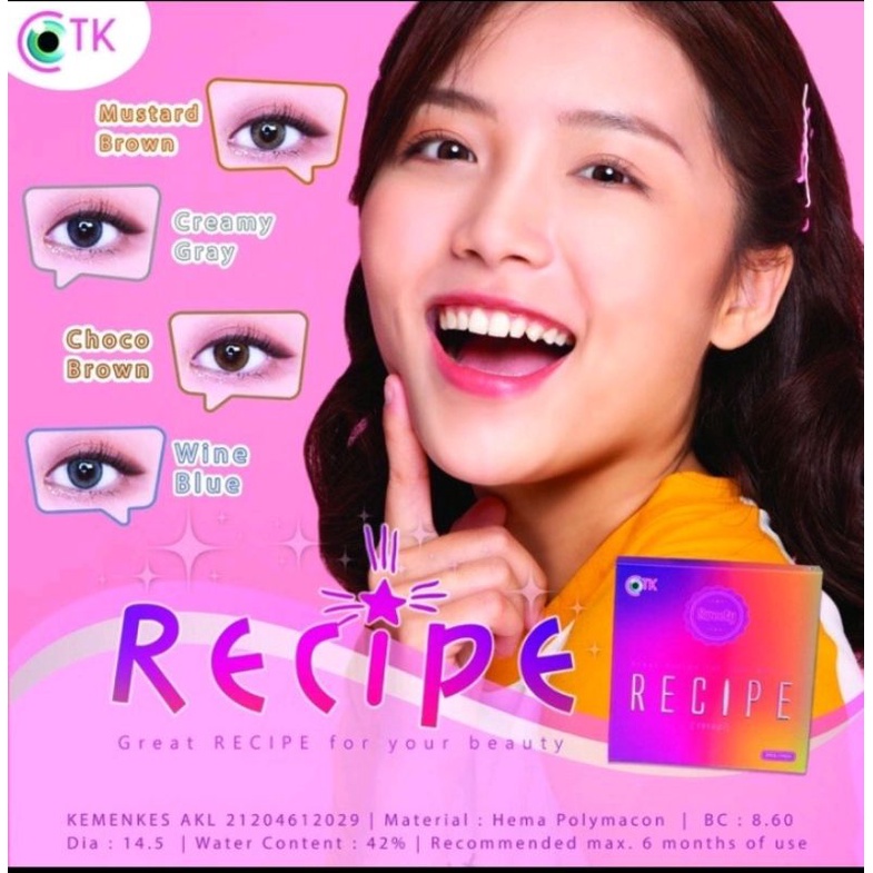 Softlens Minus dan Normal RECIPE dia 14,5 mm Graphic Dia 13,1 mm soflen softlen softlens soplen