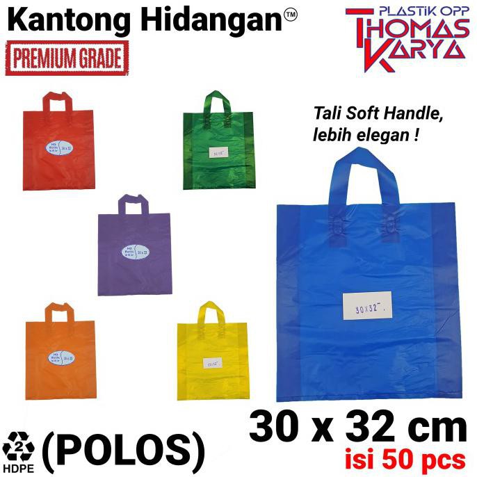 

Silahkan Order] 30X32 Cm Kantong Hidangan Tas Plastik Hajatan / Syukuran | Kresek Tali - Warna Bebas