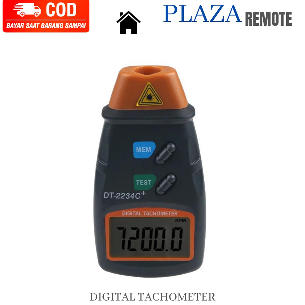 DIGITAL LASER TACHOMETER PHOTO  2.5-100000 RPM PENGUKUR KECEPATAN