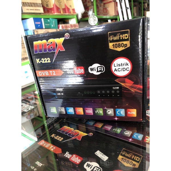 SET TOP BOX DVB T2 / STB MAX K-222 FULL HD 1080p