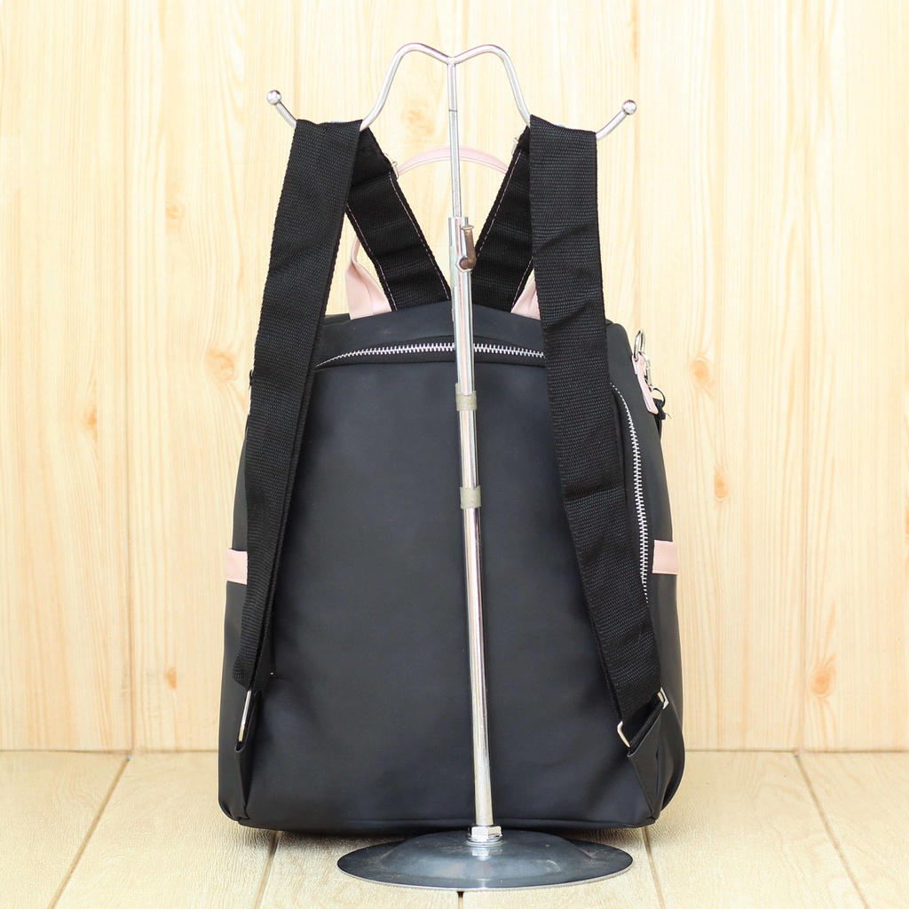 Backpack Wanita Ulvara Hitam Tas Ransel Punggung Cewe Stylish Keren Terbaru Termurah Hangout Fashion