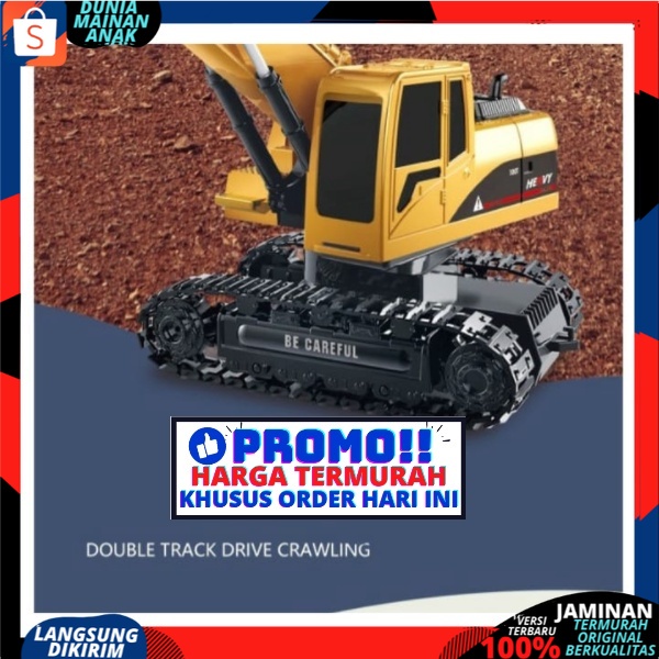 Heavy machine RC excavator crawler mainan mobil truk beco digger RC 1:24 remote kontrol Versi New
