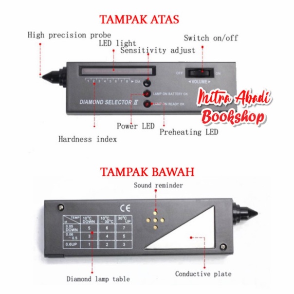 Alat Test Keaslian Batu Permata / Diamond Gemstone Selector