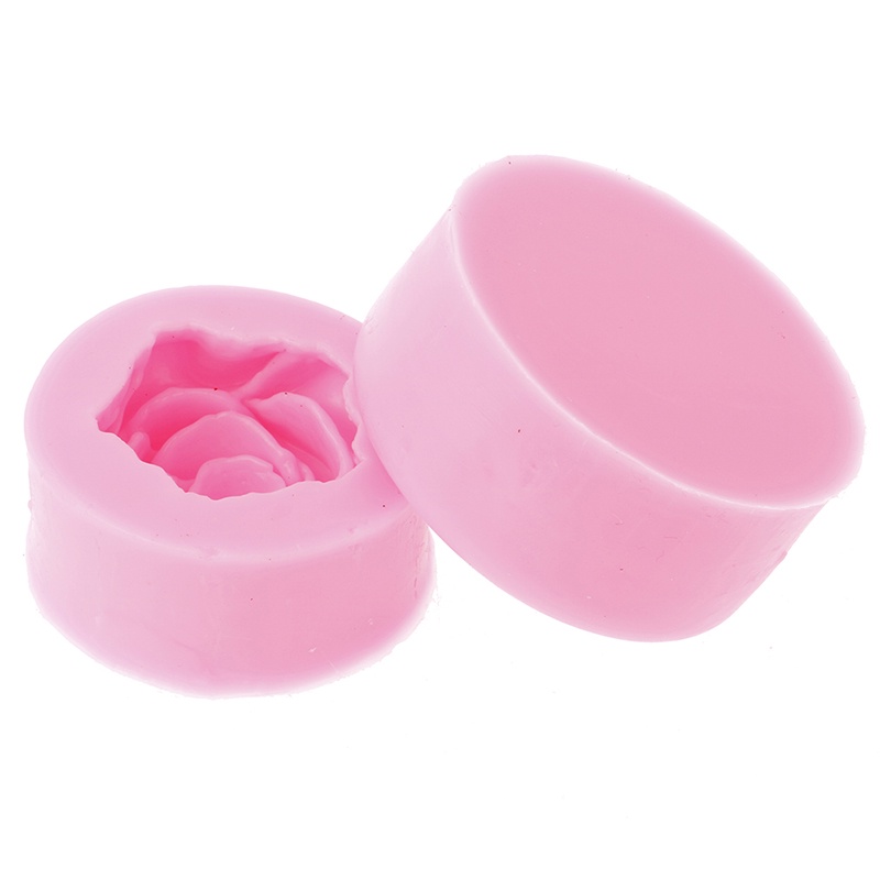 # Kaos T-Shirt Wanita Lengan Pendek Motif Print #Cetakan Silikon Bentuk Bunga Mawar 3d Untuk Lilin / Sabun / Fondant Kue DIY