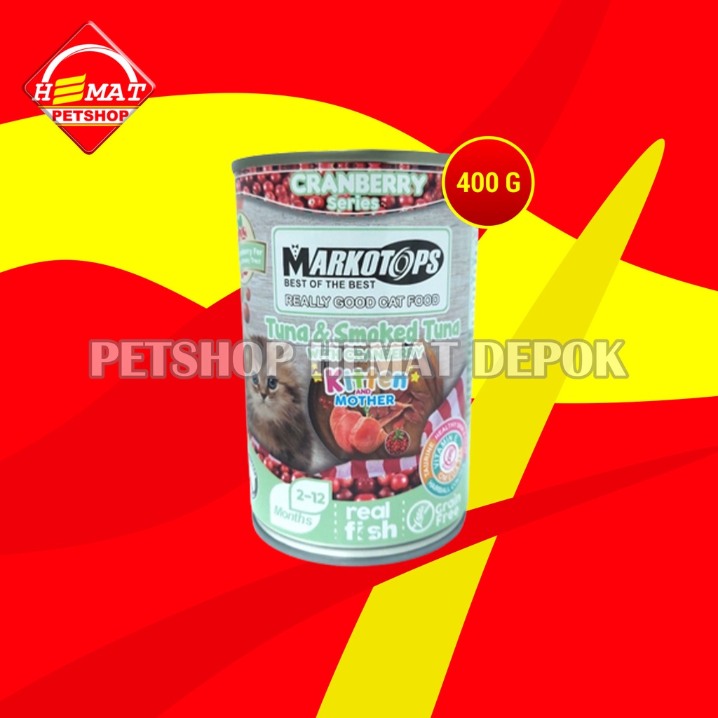 Makanan Kucing Markotop 400 Gram cat Wet Food 400 Gram Kaleng