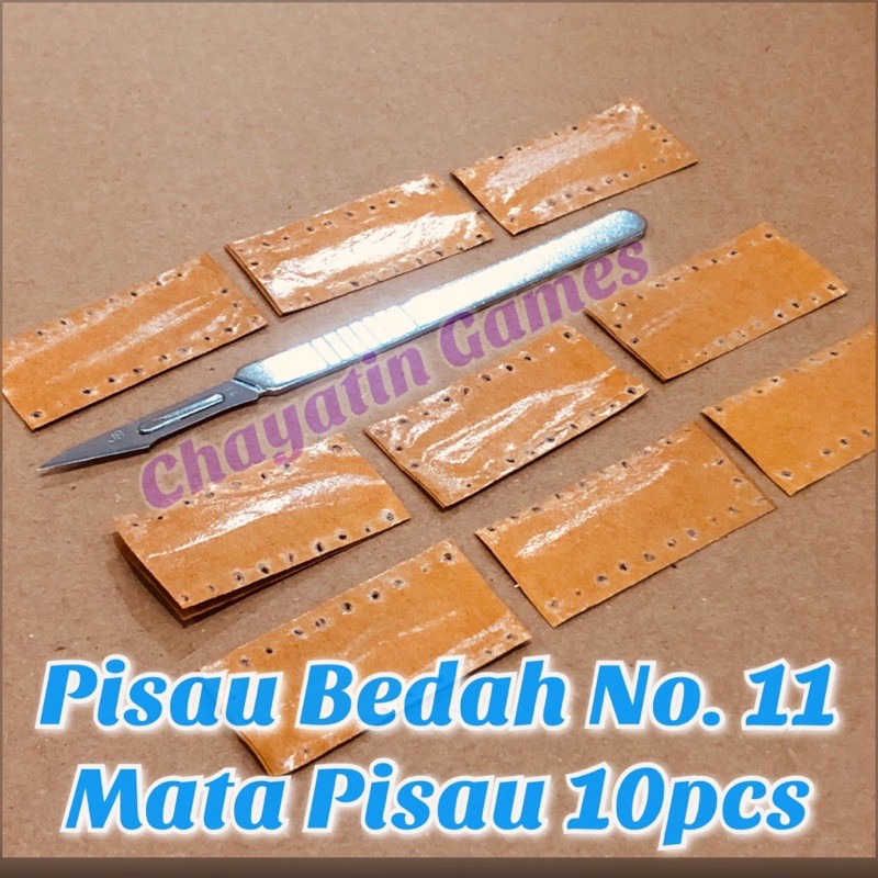 Pisau Bedah - Pisau IC BGA No. 11 Gagang Plus 10pcs Mata Pisau Bedah