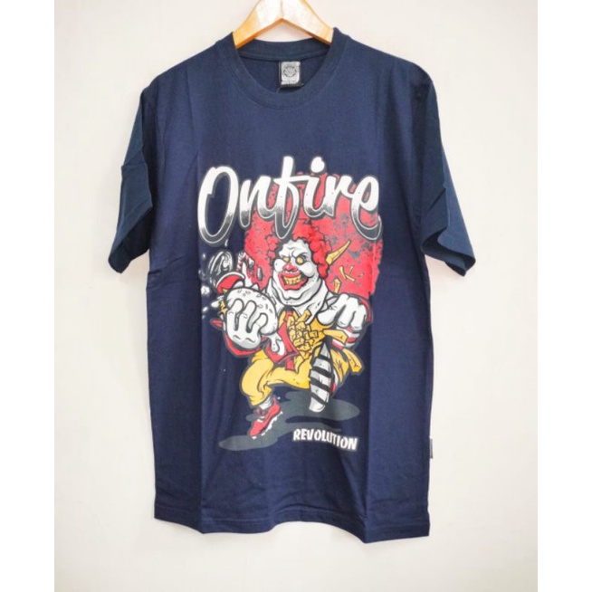 ONFIRE kaos pria distro motif animasi,baju premium distro bandung