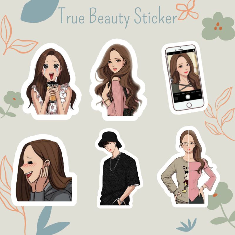 True Beauty Sticker | Kdrama sticker | kpop sticker | cetak sticker murah