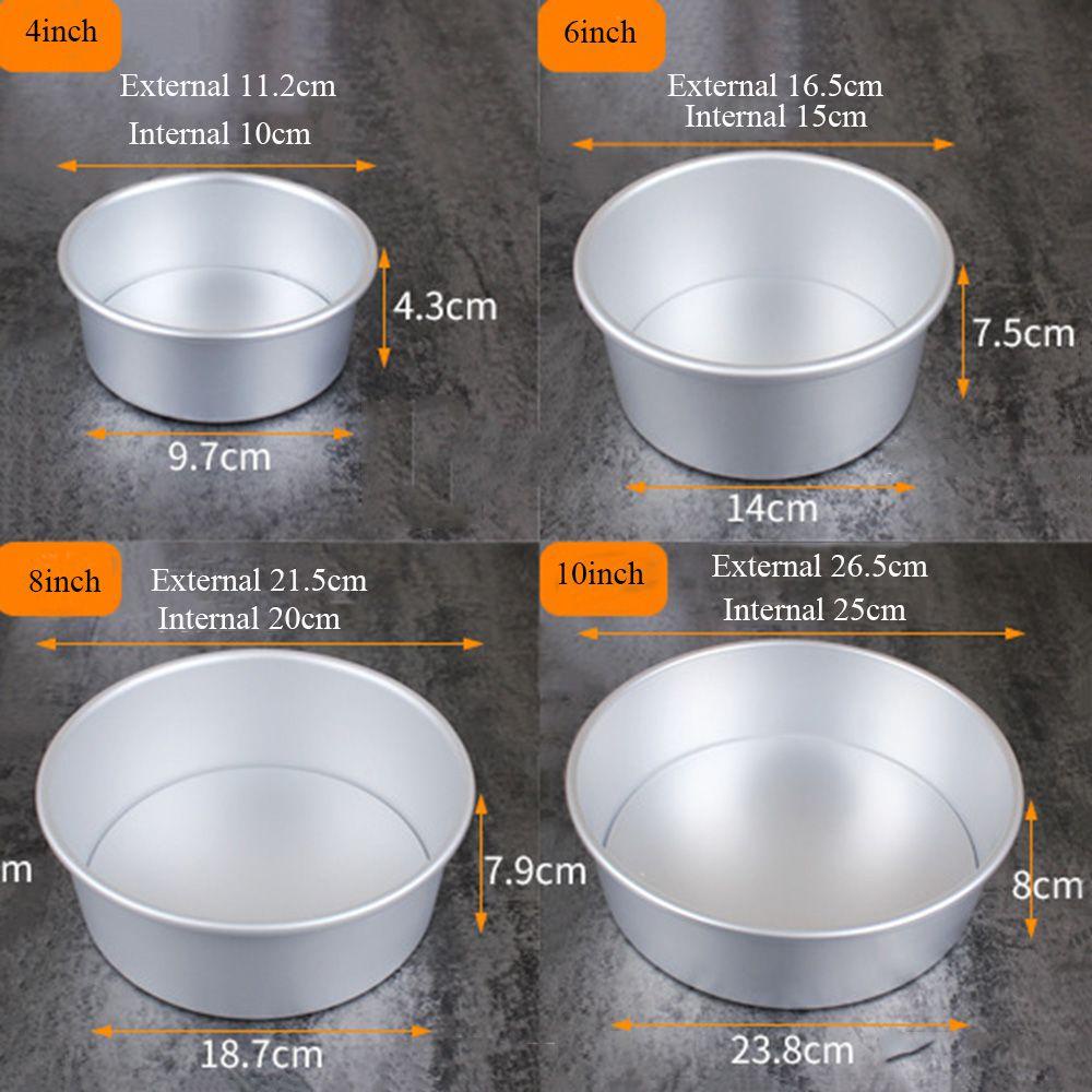 Suyo 4per6/8/10inch Loyang Kue Bakeware Dish Motif Bulat Bahan Aluminium Alloy Die