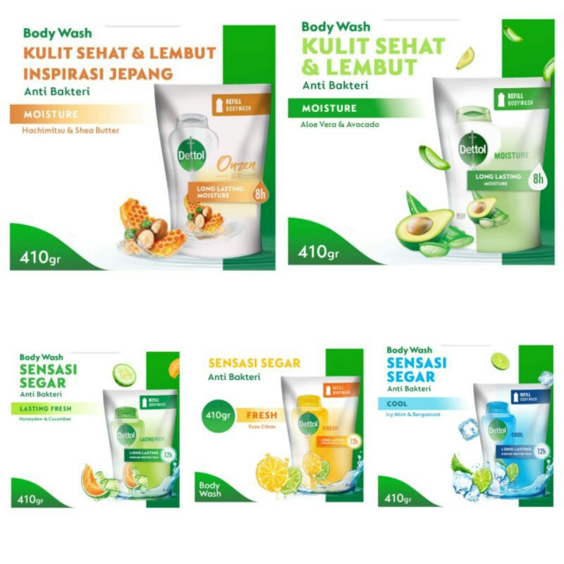 Dettol Sabun Mandi Cair All Varian 410ml