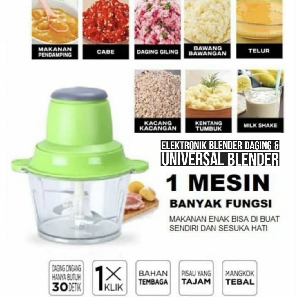 Blender Alat Gilingan Daging Meat Grinder Chenhao /Blender Serbaguna /Chopper Blender Daging Elektri