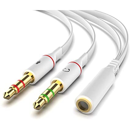 Y Splitter Cable 2 Male 1 Female Jack 3.5mm PC Audio Microphone