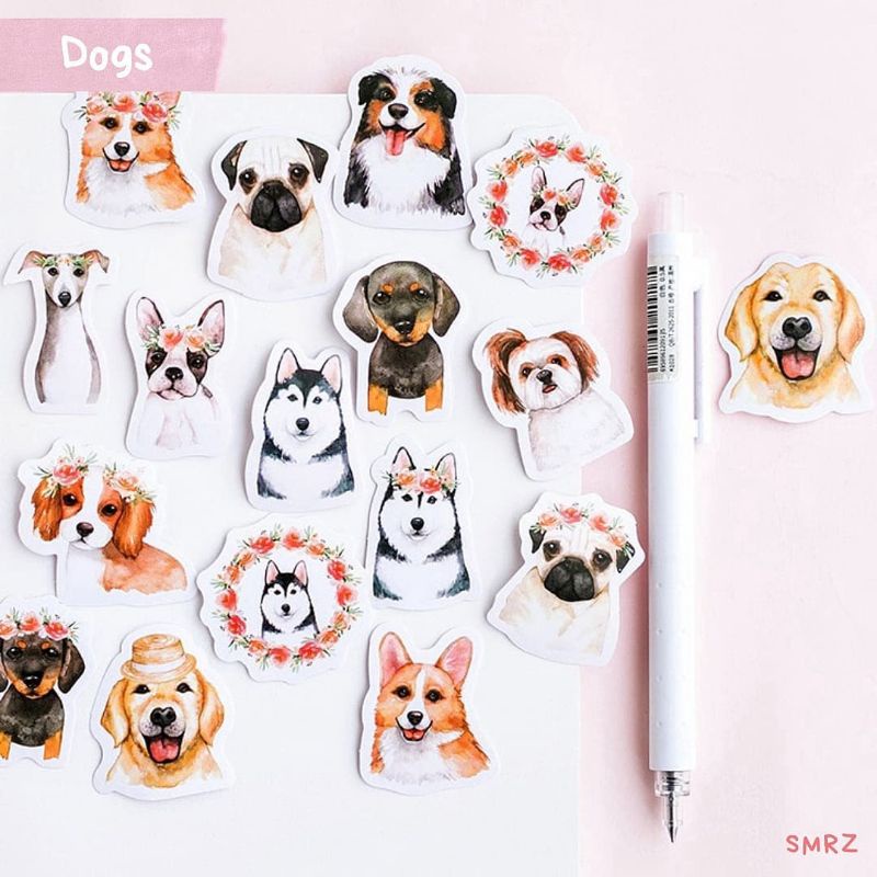 

Dogs Sticker Piece - Stiker Lucu Bertema Anjing