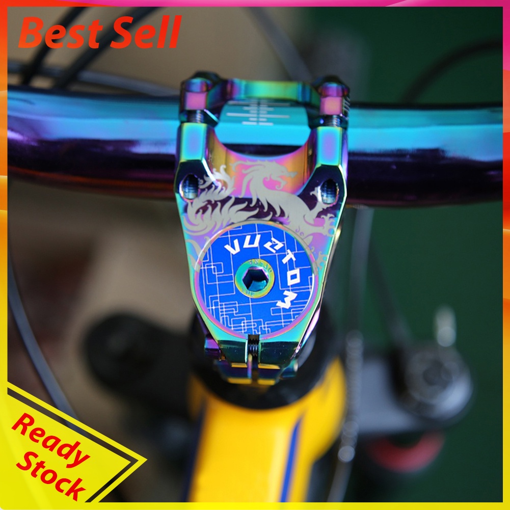 MTB Bike Headset Cover w/ Screw Bicycle Front Fork Tube Stem Top Cap Covers