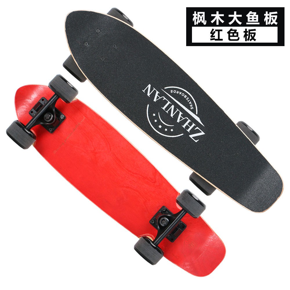 Skateboard Panjang Bahan Kayu cruiser Ukuran 26x7.5 Inch Untuk Hadiah Ulang Tahun