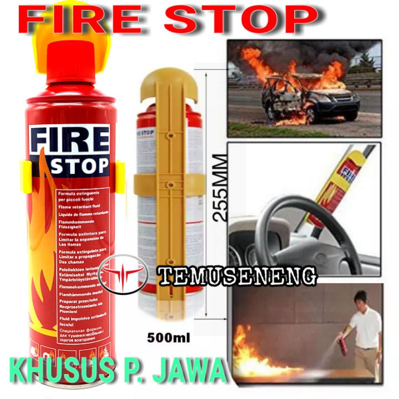 Alat Pemadam Api Kebakaran Mobil Rumah Emergency Fire Stop Firestop 500Ml Pemadam Darurat Portabel