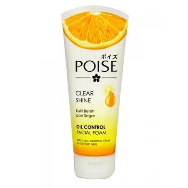 Poise Clear Shine Oil Control Facial Foam Sabun Wajah Berminyak