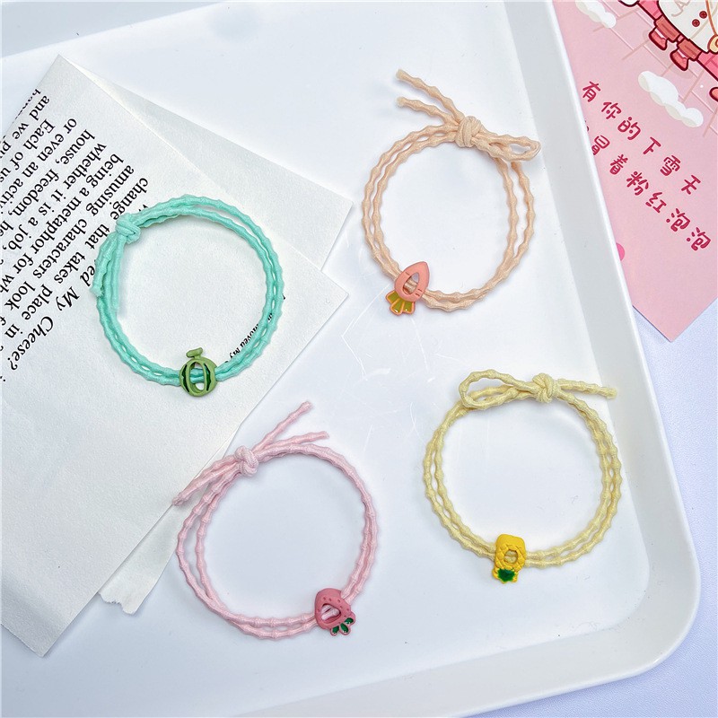 Grosir - F927 Fruit Hair Tie / Ikat Rambut Model Buah / Kuncir Rambut Wanita / Karet Rambut Fashion