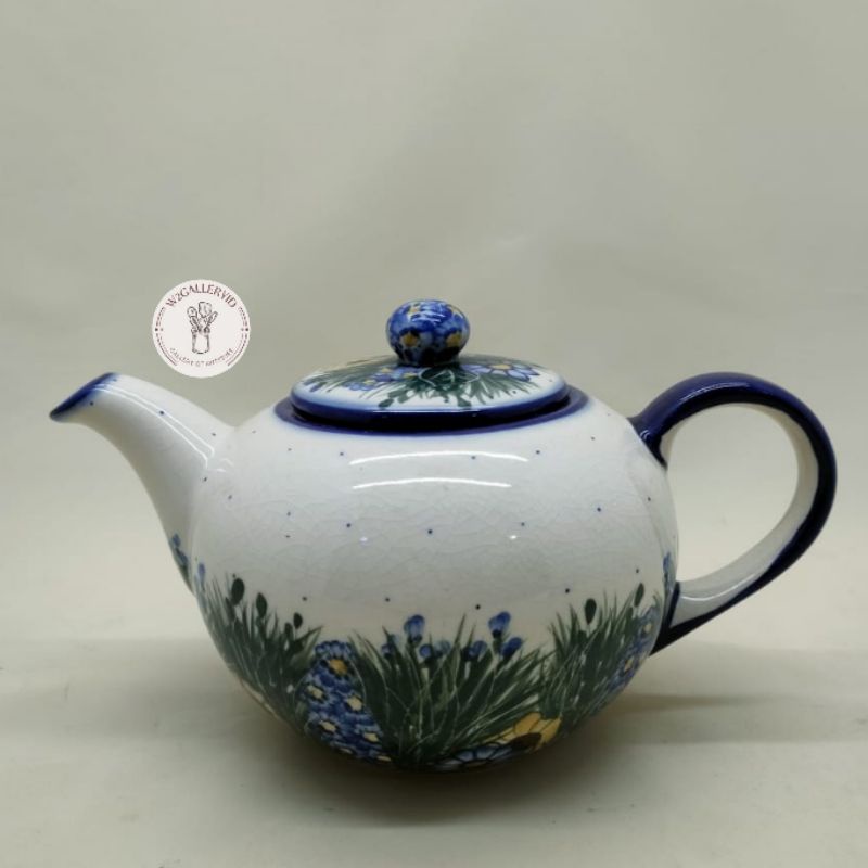 Teko Keramik Boleslawiec/teapot ceramic handmade/teko keramik cantik
