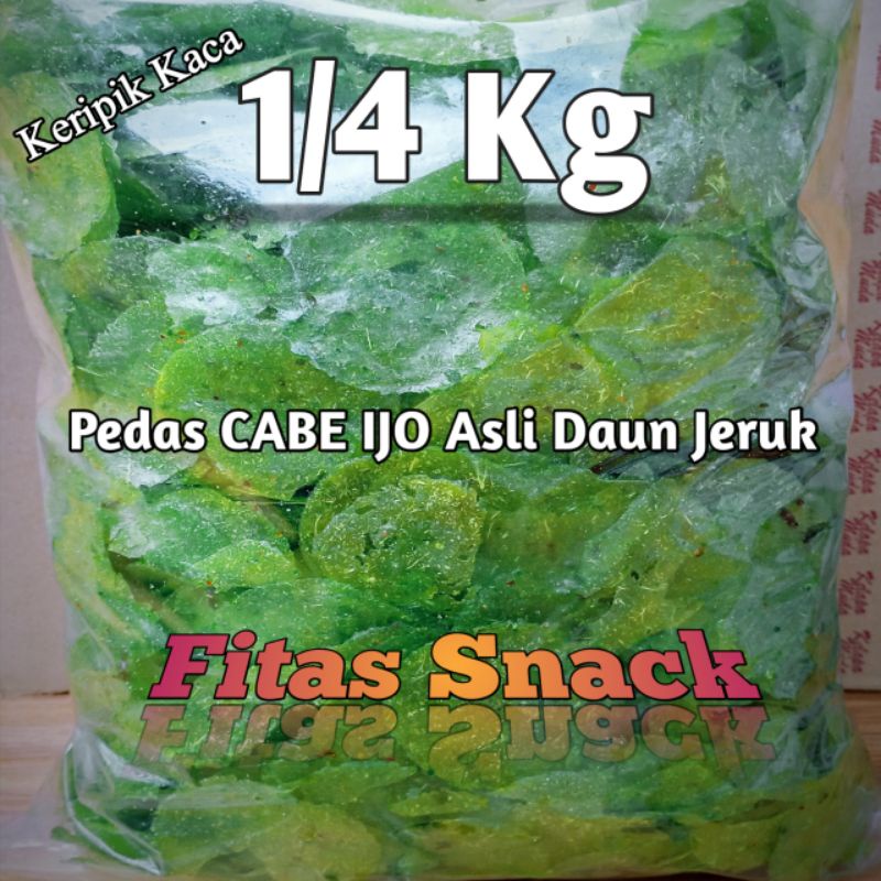 

Kripca/Pikca/Keripik Kaca 250gram Pedas Cabe Ijo Asli Daun Jeruk Super Enak/Beledag Kicimpring/Kripik Beling 250 gram/Kirca/Keripik Singkong/Pikca Cabe Hijau