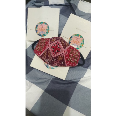 masker bhayangkari earloop batik ori