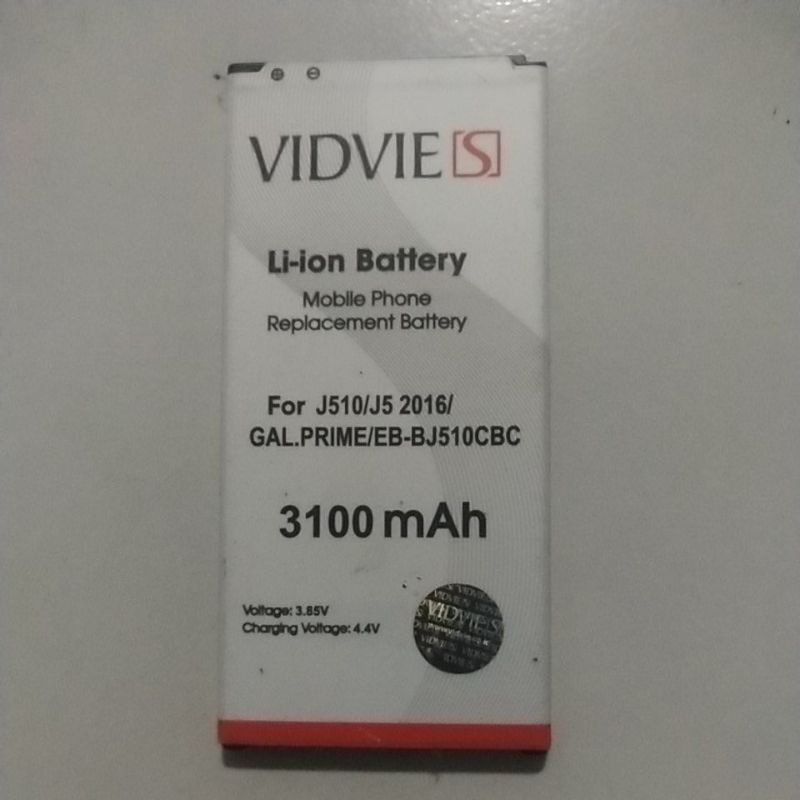 baterai samsung j5 2016 j510 vidvie bekas baik normal