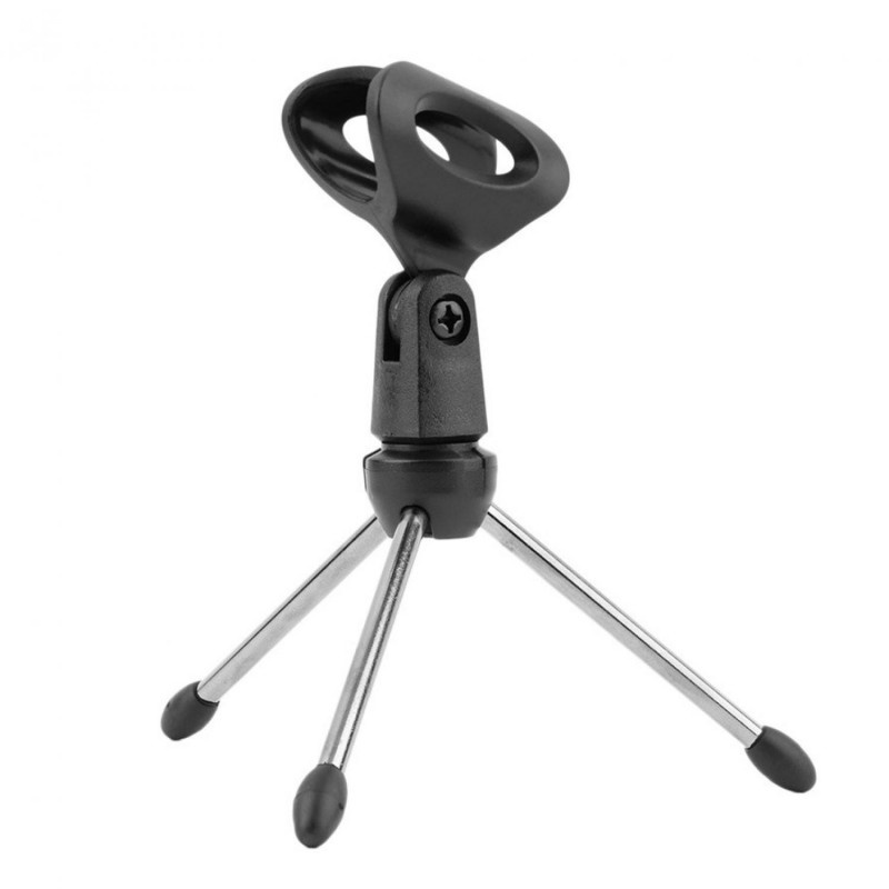 Stand Holder Mini Microphone Mic Tripod Mikrofon Handheld Universal