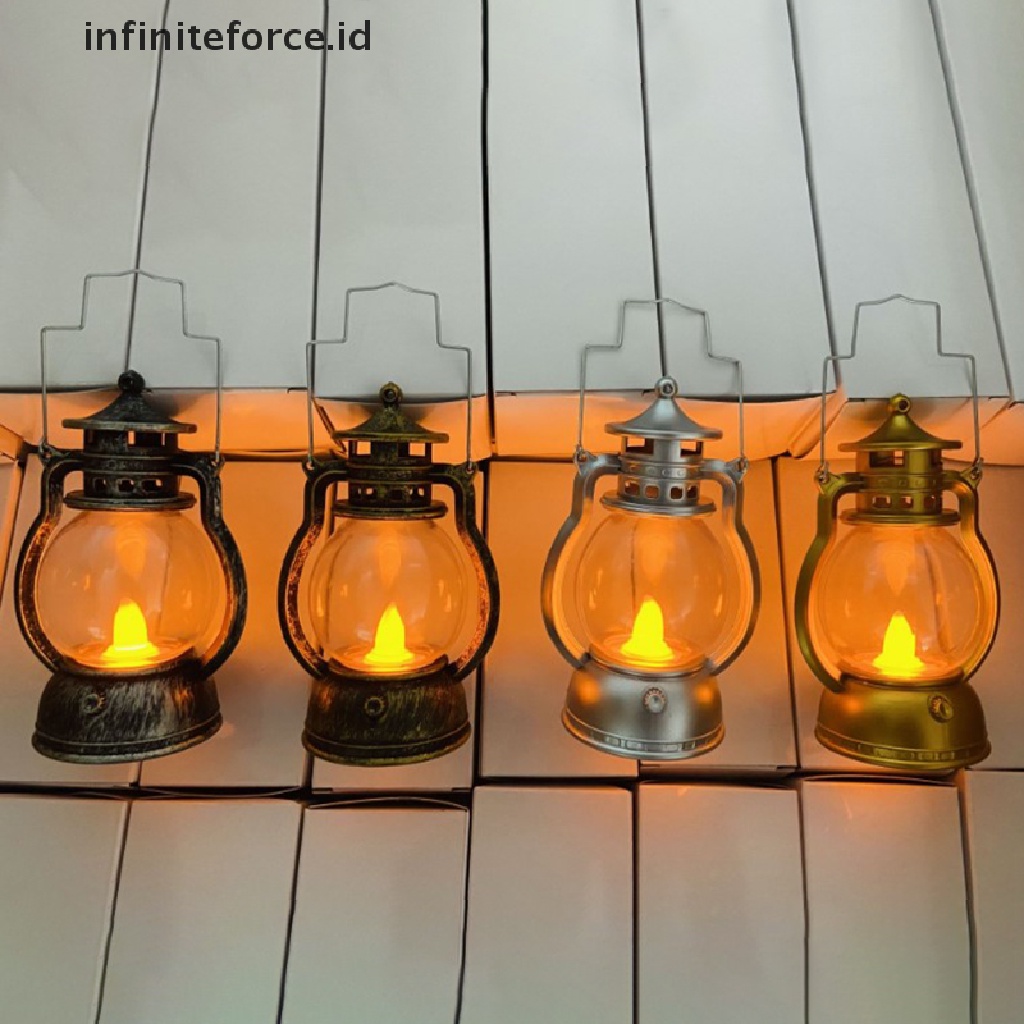 (Infiniteforce.Id) Lampu Lentera Led Gaya Retro Untuk Dekorasi Halloween