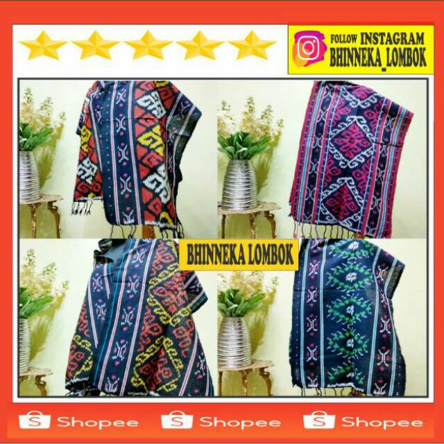 GROSIR KAIN ETNIK - TAPLAK MEJA TENUN LOMBOK
