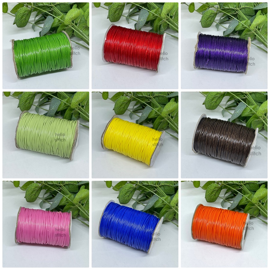 [Harga Per Meter] Tali Korea Kilap Bulat / Wax Cord 1,5 mm