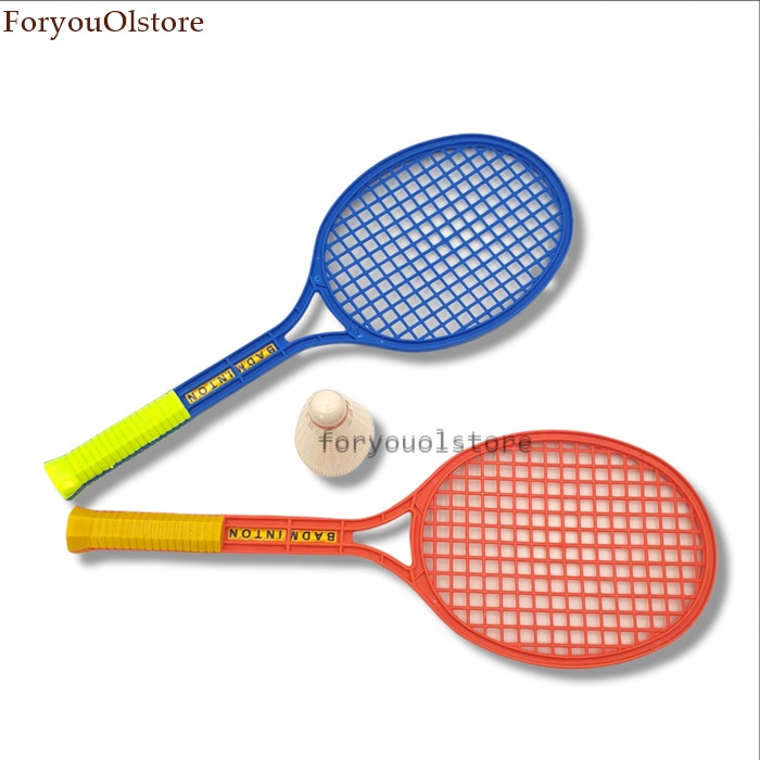 Mainan Raket Badminton plastik isi 2/ Raket Bulutangkis Set Murah/ Maenan Bulu Tangkis Sport Olah Raga Outdoor/ Mainan Viral Tennis Tenis/ Raket Badminton &amp; Tenis Set / Raket Bulu Tangkis Anak-anak