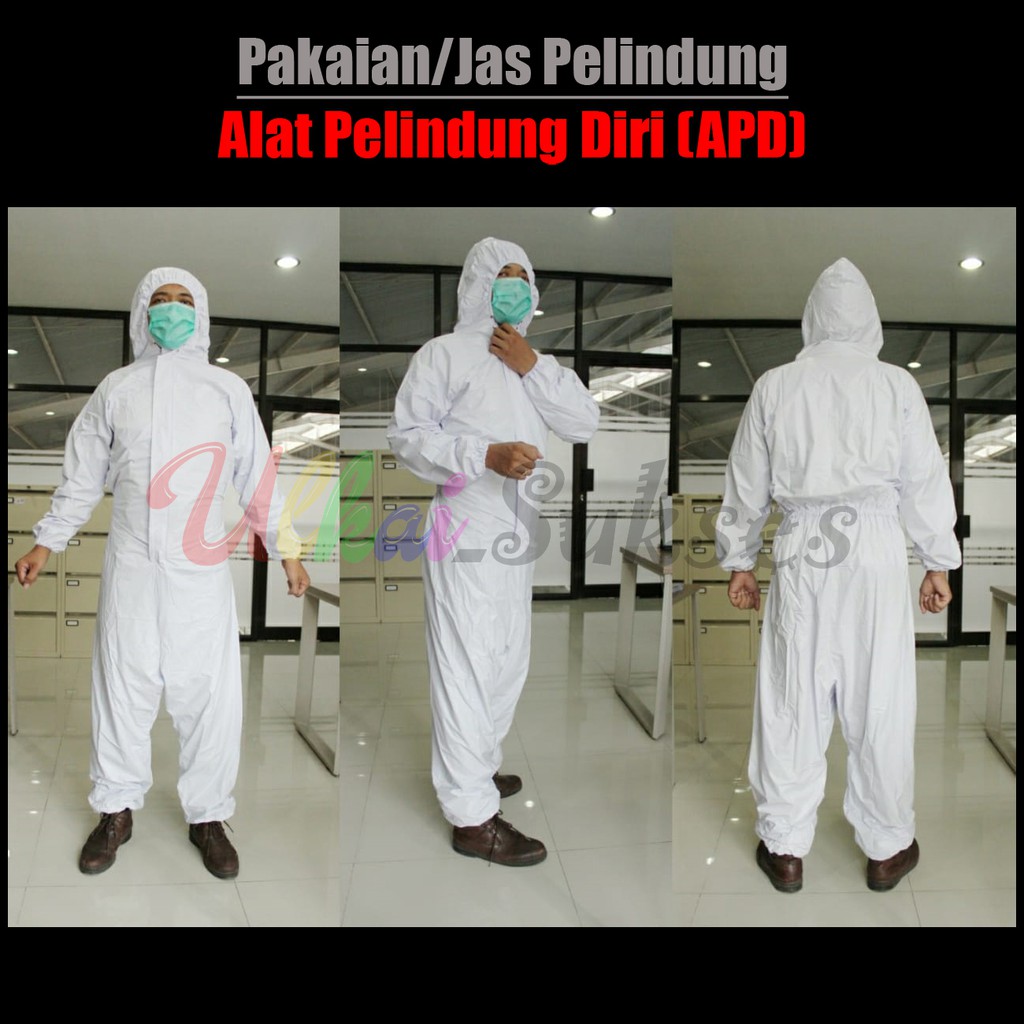 Alat Pelindung Diri APD Pakaian Medis 1 Set Bahan 100% PVC Elmondo Murah Laris Jas Hujan All Size Best Quality