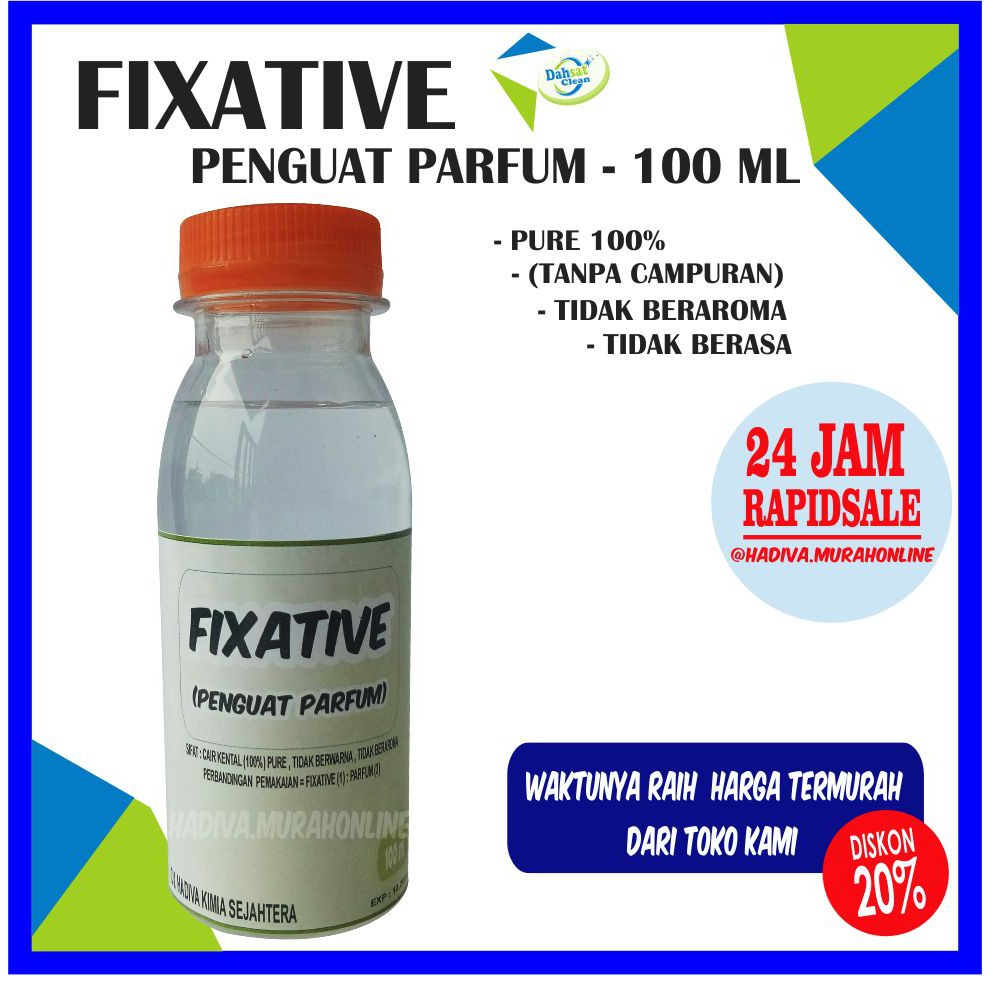 FIXATIVE MURNI PENGUAT PENGIKAT PARFUM  MINYAK WANGI DAN BISA JG DI SABUN DETERGENT- KEMASAN 100 GRM