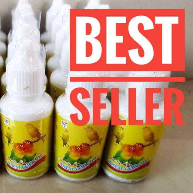 WGO Wheat Germ Oil  50ml vitamin ternak kenari, blackthroat,  sanger,  lovebird