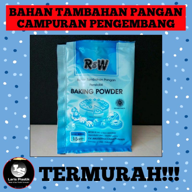 

[BISA COD] LS BAHAN TAMBAHAN PANGAN CAMPURAN PENGEMBANG BAKING POWDER RAJAWALII 15 GRAM TERMURAH