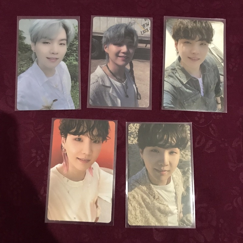 suga yoongi photocard pc official butter pob cream peaches ld m2u pws