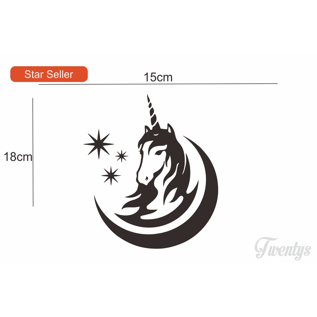 

STIKER UNICORN CUTTING STICKER VINYL DECAL