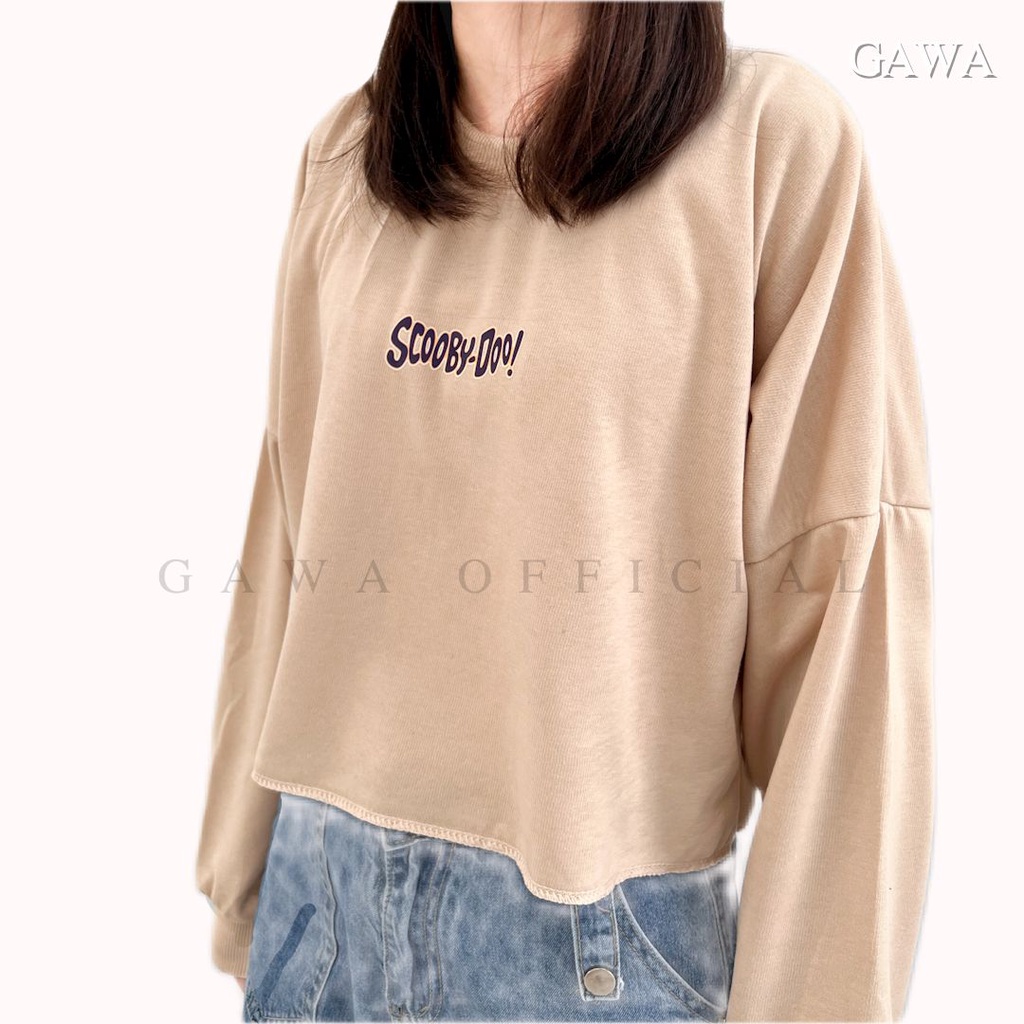 SWEATER CROP SCOOBY DOO WANITA GAWAOFFICIAL