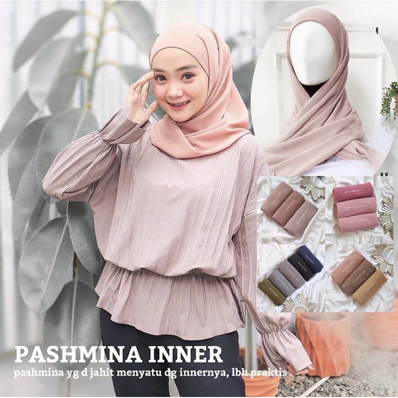 Pashmina INNER 2in1 Ceruty Babydoll