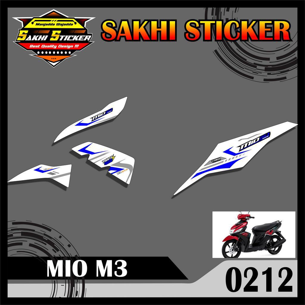 0212 STICKER STRIPING MOTOR MIO M3 RACING SEMI FULL