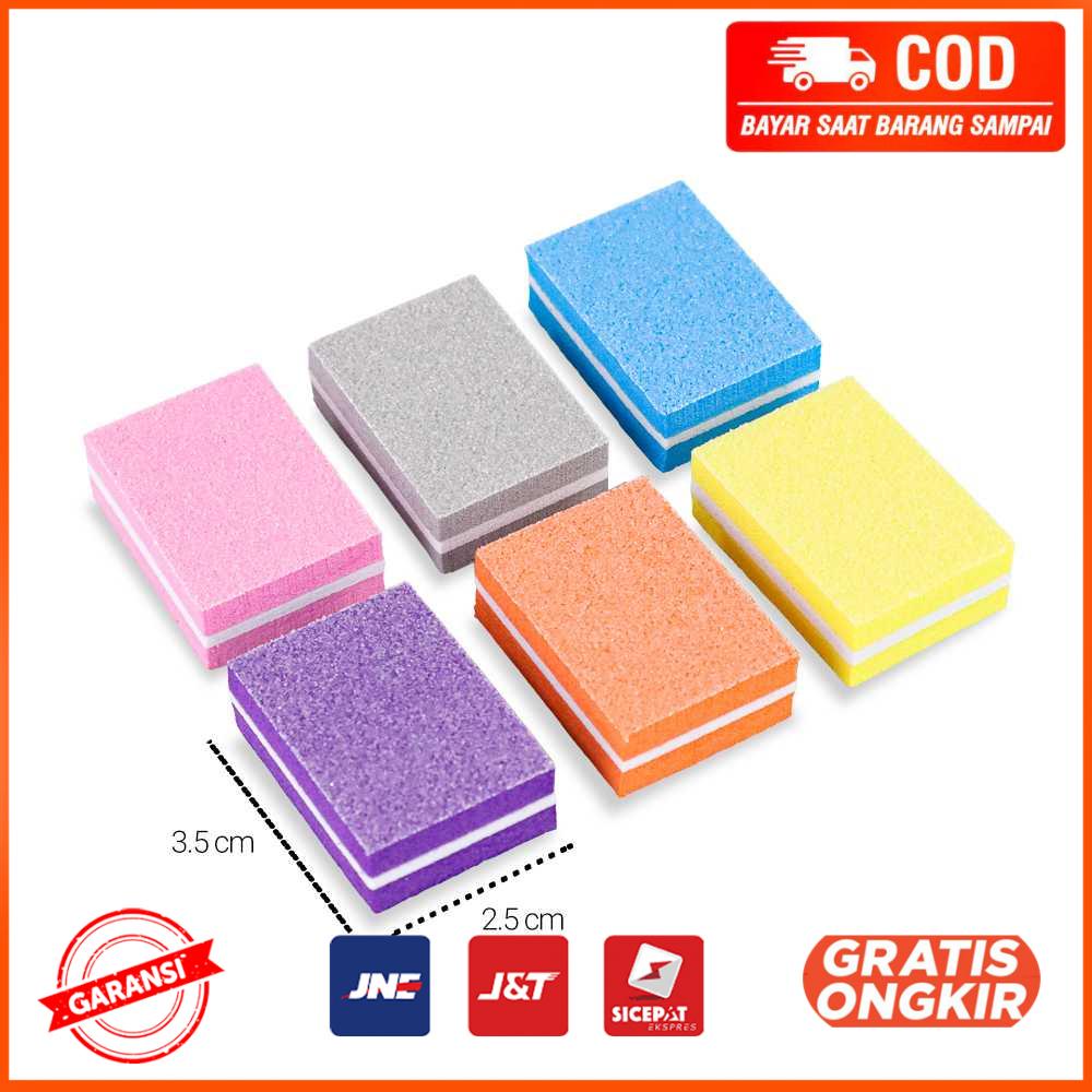 Balok Kikir Kuku Nail Polishing Block Manicure 50PCS