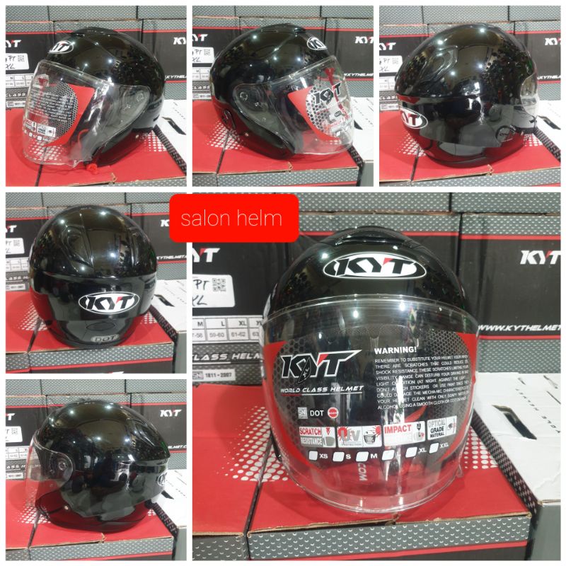 Helm KYT half face Kyoto Solid-3
