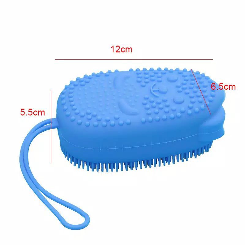 Laristerus79 Bubble bath brush silicon fast foamingspon mandi daki pijit badan motif bonekafreesabun