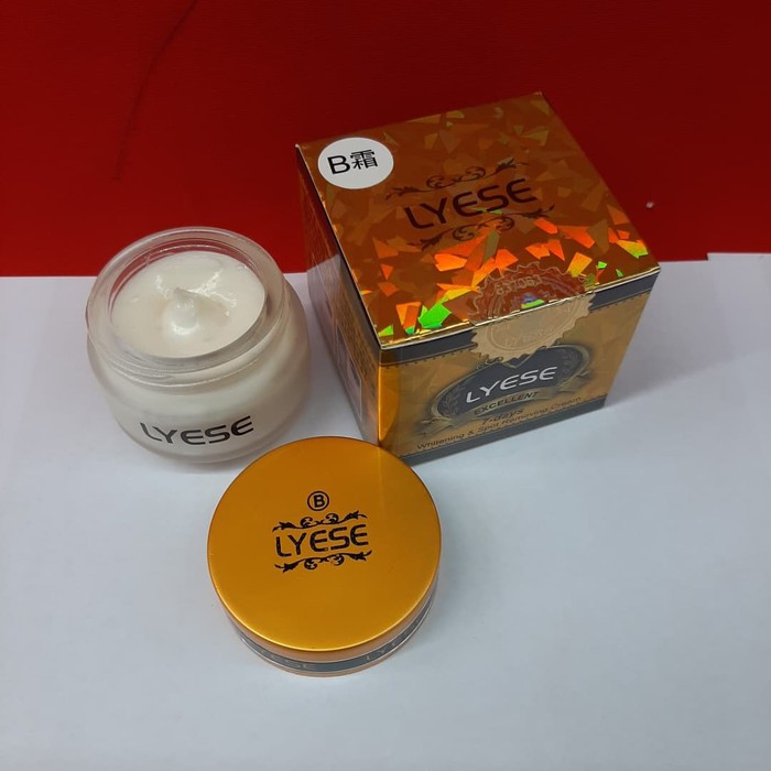 CREAM LYESE NIGHT SERI B MALAM KRIM MALAM PEMUTIH PENCERAH KULIT WAJAH ORIGINAL