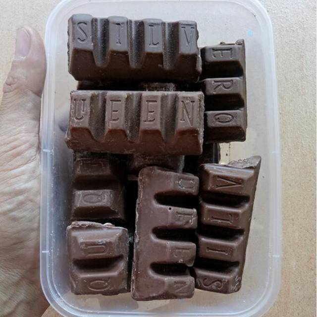 Patahan Silver Queen chunky | Coklat Silver Queen