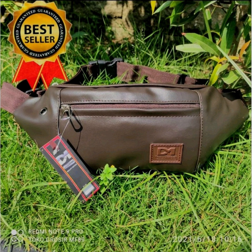 Tas Waist Bag Pria Tas Selempang - Tas Pria Ori Kulit